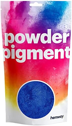 Hemway Yellow UV Fluorescent Pigment Powder Colour Luxury Sparkle Dye Metallic Pigments for Epoxy Resin, Polyurethane Paint and Cement - 50g