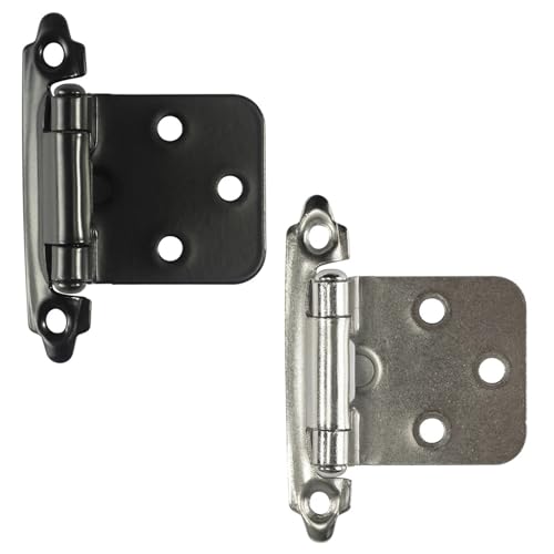 木製キッチン家具食器棚ドアスプリングヒンジ2個(M00128-A ニッケル2PS)用の金属製自動閉鎖ヒンジ