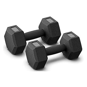 1 paar Hexagon anti-slip Dumbbells 1 Kg, 1,5 Kg, 2 Kg, 2,5 Kg, 3 Kg, 4 Kg, 5 Kg Yoga Fitness Dumbbells voor vrouwen Draagbaar Outdoor Home Gebruik, Zwart 3 Kg X 2
