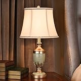 ABGRC Dekoracyjna lampka nocna, lampa stołowa w stylu europejskim, kreatywna retro country, ciepła lampka nocna, stylowa dekoracyjna lampa biurkowa do salonu, sypialni
