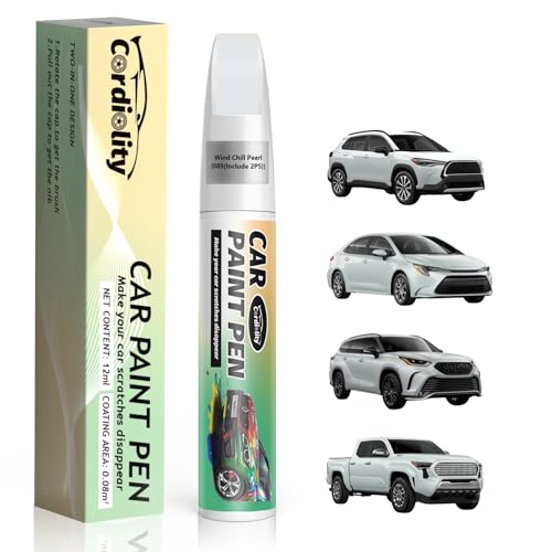 Image of Wind Chill Pearl(089(Include 2PS)) Touch Up Paint Pen for Toyota,Car Paint Scratch Repair Pen Quick and Easy Fix Auto Paint Scratch