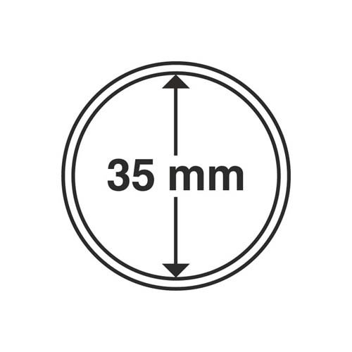 Capsules Leuchtturm 35 mm pour protèger efficacement vos pièces de collection x100