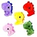 NUOBESTY dinosaurio de peluche muñeca juguete dino llavero colgante colgante para bolsa teléfono clave dinosaurio fiesta favorece regalo para navidad 5 piezas