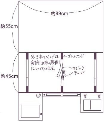 Amazon あの布 ２ ポケット分離型 無地 赤 中央ポケット別売 店舗 販促用品 文房具 オフィス用品