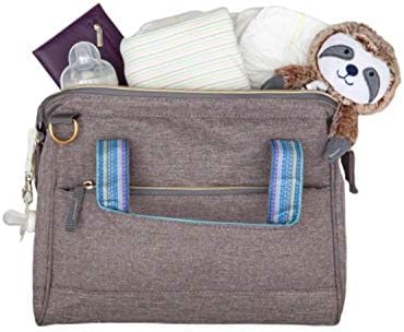 Stylish & Compact Baby Diaper Bag Tote, Multi-Functional, Waterproof & Durable, Travel Baby Bags for Mom - Gray