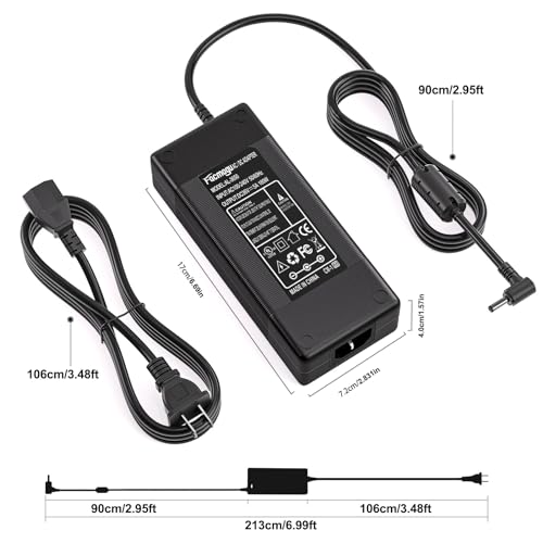 Image of Facmogu 36V 5A Power Supply Adapter, 180W AC 100V~240V to DC 36 Volt 5A Converter Transformer with Barrel Connector 5.5x2.5mm & 5.5x2.1mm, AC /DC Power Converter Desktop Adpater for Home Audio Amp