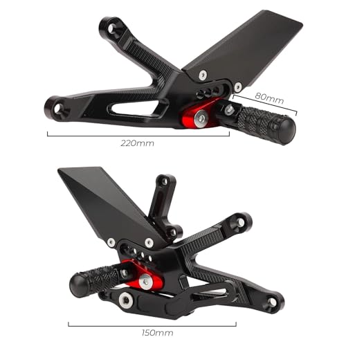 Commandes reculées CBR650R en carbone : repose-pieds haut de gamme