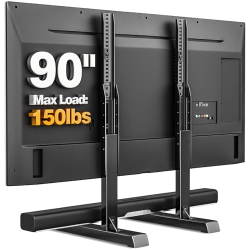 TVON Universal TV Legs Table Top TV Stand Base with Height Adjustable