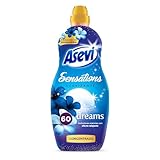 Asevi Suavizante para Ropa Sensations Dreams - Suavizante Concentrado para Lavadora con Efecto Relajante para Dormir - Esencias Naturales - Suavidad Duradera para Todo Tipo de Tejidos - 60 Lavados