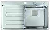 Desagüe auto y dispensador Teka 13139004 Zenit R15 1C 1E 86 Pro - Fregadero con Accesorios, 1 Cubeta, Acero Inoxidable, Versión Derecha, 86 x 52 x 50 cm