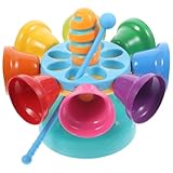 TOYMYTOY 1 Set Music Rotating Bell Toy Baby Percussion Instrument Bell Toys for Baby, Kids Musical Instruments Set Baby Drum Set Educational Toy Musical Bells for Kids