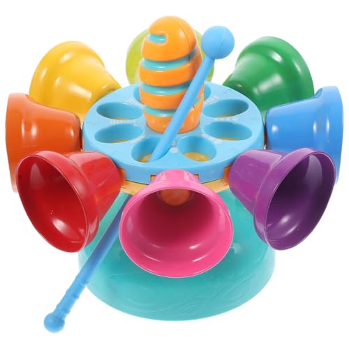 Toyvian Bell Percussion Instrument - Musical Toy for Kids Compact Educational Music Bell Set Enhances Auditory Development and Creativity