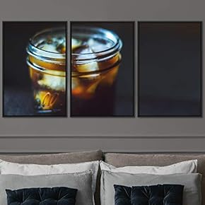 signwin 3 Piece Framed Canvas Wall Art Drinks...