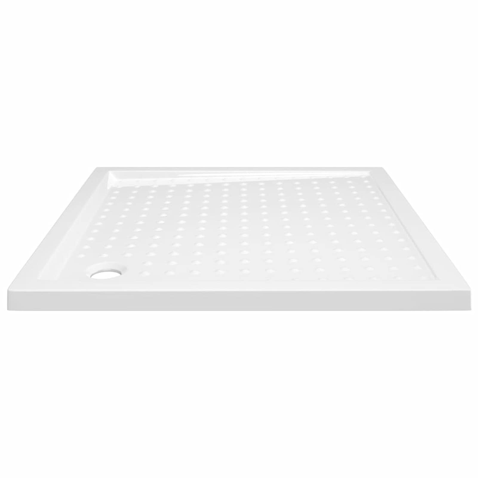 ARKEM Plato de Ducha con Puntos ABS Blanco 80x80x4 cm Mamparas De Ducha Plato Rectangular