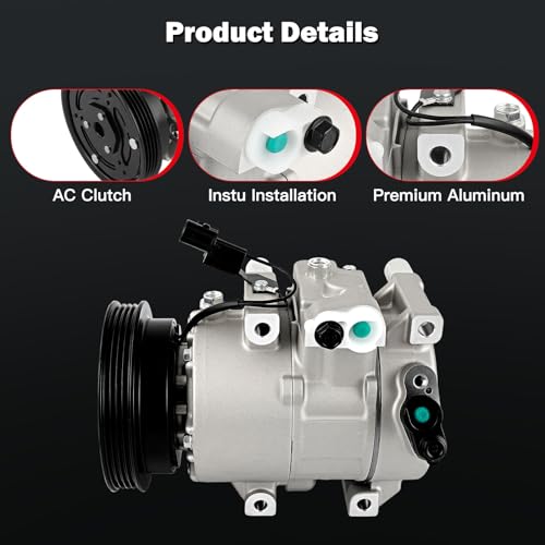 Image of CCIYU AC Compressor w /Clutch for Kia Spectra5 2.0L 2007-2009