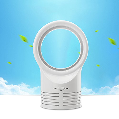 Lohome Portable Air Conditioning Fan Chargeable Mini Bladeless Cooling Fan (White) #TOP5