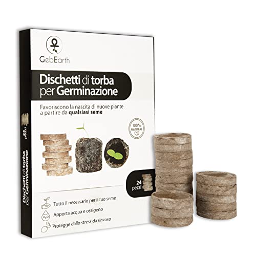 Pacco da 26 Vasetti di Torba Jiffy da 6 cm di diametro