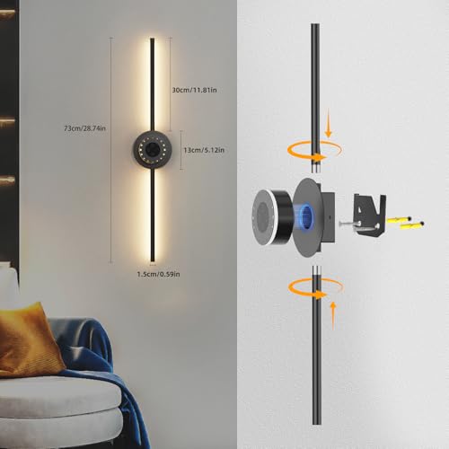Lámpara de pared USB regulable para dormitorio y pasillos pack de 2 3