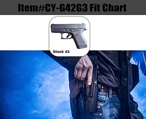 Cytac Level Ii Tactical Security Gun Holster | Fits Glock 43, 43X | R-Defender G4 Series | Cy-G43G4 #TOP3