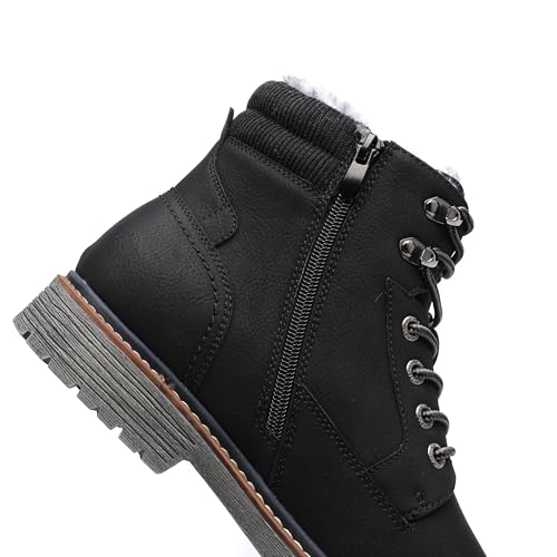 Image of DECARSDZ Men's Fashion Lace-up Casual Chukka Boots for Men Zipper Boot