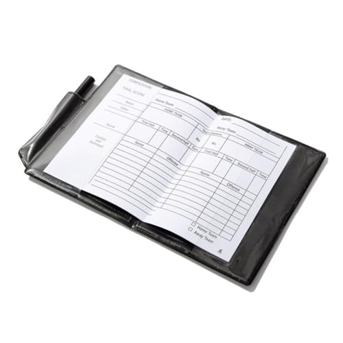 Yardwe 4set Football Referee Gear Set Yellow Cardstock Penalty Cards Pencil and Leather Case for Soccer Basketball Volleyball
