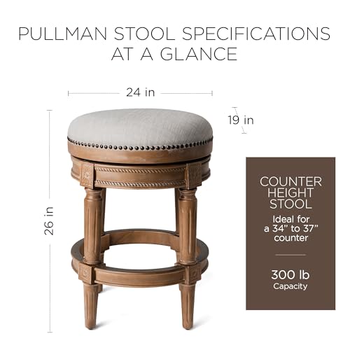 Mavenlanepullman26inchtallbacklessweatheredoakfinishcounterheightupholsteredbarstoolwithsandcolorfabriccushionseat Urban Country Home Decor Maven lane pullman 26 inch tall backless weathered oak finish counter height upholstered barstool with sand color fabric cushion seat urban country home decor