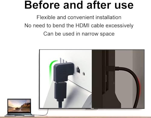 Prolet Right Angle 4K HDMI Extender Adapter Male to HDMI Female L Shape 8 41FFhwTP5UL