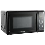 Emerson MW7302B Compact Countertop Microwave Oven with Touch Control, LED Display, 700W, 10 Power Levels, 6 Auto Menus, Glass Turntable and Child Safe Lock, 0.7 Cu., Ft. Black - Image 3