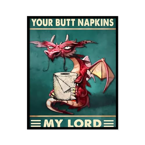 Art de salle de bain amusant Your Butt Towels affiche gothique originale
