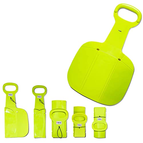 ZA-YZ Plegar el Plastico Tablas de Esquí Platillo Trineo Trineo por Niños Adultos Invierno al Aire Libre Resistente al Frío Tobogán Juguete de Nieve Cover