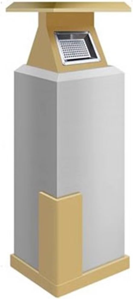 Stand Up Ashtray Indoor Stainless Steel Baking Lacquer Floor Ashtray Ashtray Cigarette Butt Collector Cigarette Butt Pillar Lobby Vertical Cigar Ashtrays For Outdoors (Color : Yellow)