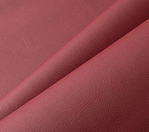 IPEA Tela de Polipiel para Tapizar 140 x 50 CM - Color Burdeos - Made in Italy - Piel Sintética Suave para Muebles, Sofás, Sillas, Hogar, Accesorios, Manualidades - Medio Metro - Cuero Sintético