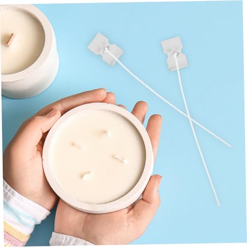 50 piezas de mechas de algodón preenceradas para velas miniatura 6