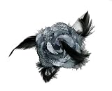 mejor currican para robalo Remonte curricán – broche – chouchou – Flor en tejido gris N ° 10, accesorio de boda – Joyas matrimonio – sobre pin y chouchou a llevar como desees sobre sus vestidos en remonte curricán o para y poner un toque de color en la cintura o el corpiño, ropa o para decorar sus mesas. Diámetro de la flor 8 cm aprox.