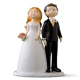 Tiene una base estable Mopec Figura de Pastel Pareja de Novios esposados, Blanco Roto