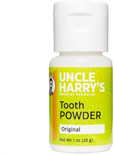 Uncle Harry's - Polvo de dientes remineralizante, soporte de esmalte natural y pasta de dientes blanqueadora para dientes sensibles y salud de las