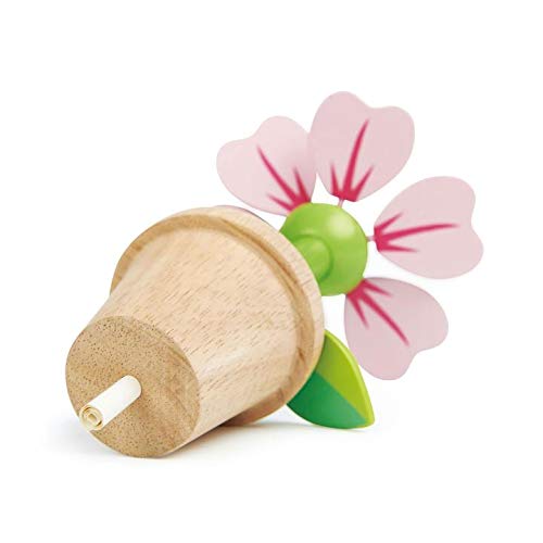 Tender Leaf Toys - Blossom Flowerpot Set - Indoor Garden Pretend Play Wooden Toy with Removable Leaves and Petals - Educational, Creative and Basic Life Learning Skills Fun for Children 3+ - Image 3