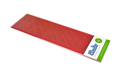 3Doodler Create PLA Lot de 25 filaments pour imprimante 3D 61 m en plastique extrudé. - Clearly Cherry