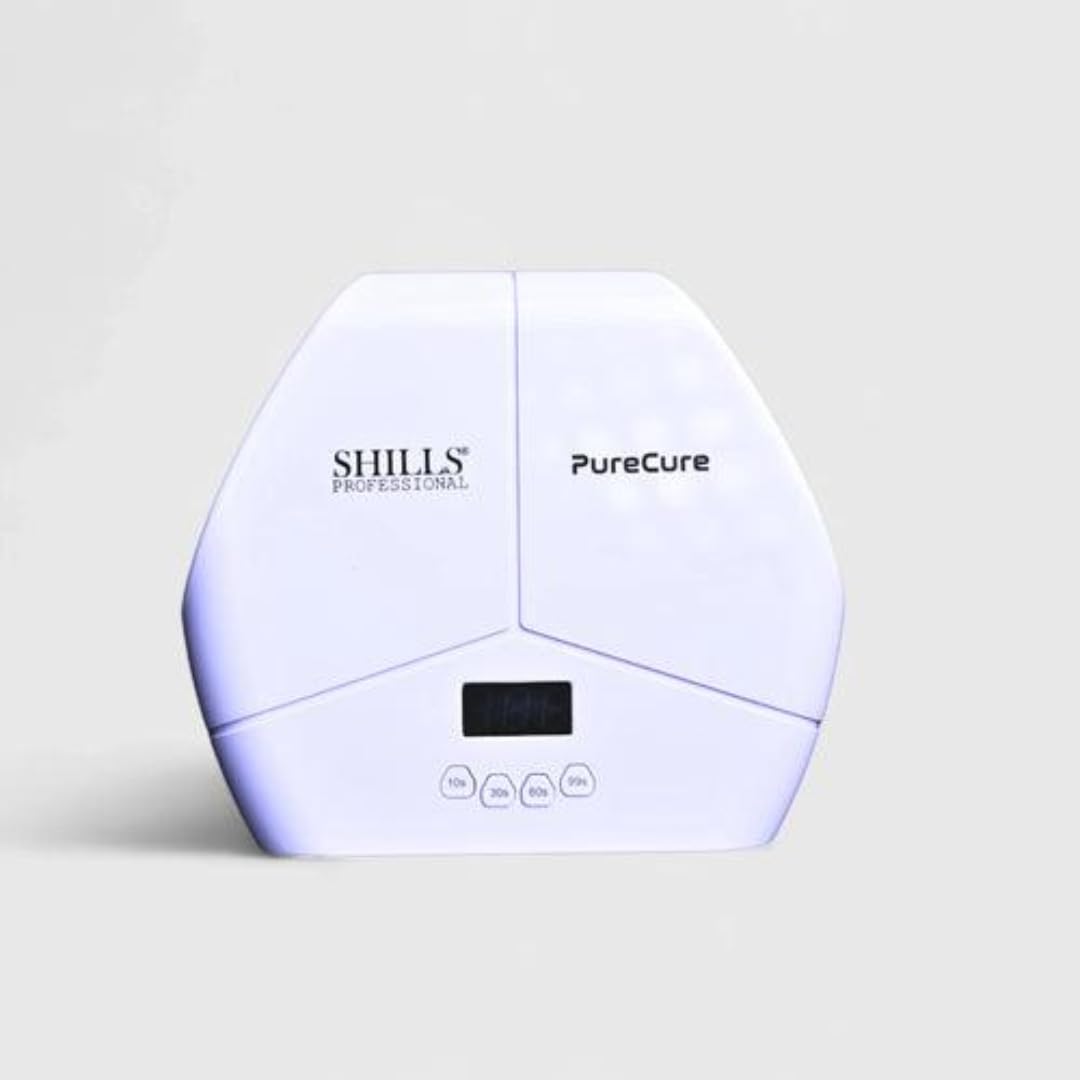 Shills Professional PureCure UV/LED Nail Lamp | High Power Fast Nail Dryer for Gel Polish, Builder Gel & Nail Art | Auto Sensor, Multiple Timer Settings | Salon & Home Use
