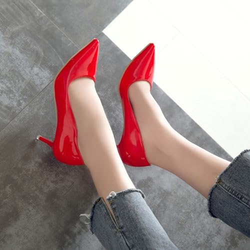 Womens Stiletto Court Shoes Pointed Toe Evening4