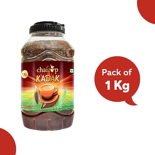 Image of Chaizup Premium Kadak CTC Tea - 1kg | Strong Loose Leaf Chai | Bold Flavour & Rich Aroma | Perfect for Indian Masala Tea | 100% Natural | Makes 200+ Cups