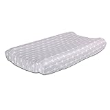 Grey Arrow Print 100% Cotton Changing Pad Cover by The Peanut Shell