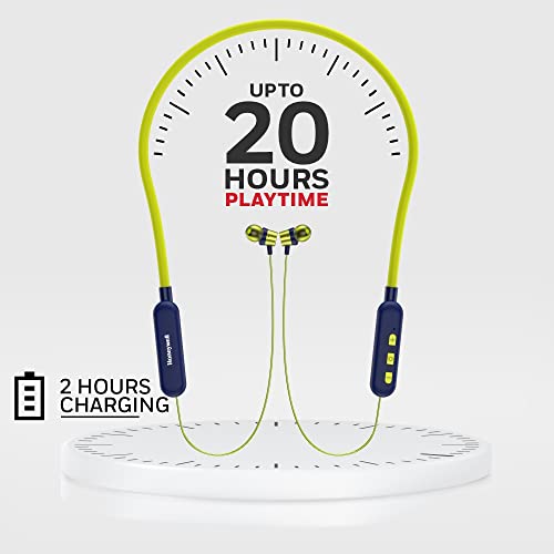 Image of (Refurbished) Honeywell Moxie V20 Wireless Neckband with Upto 20 Hours Playtime, Bluetooth 5.0, Tangle-Free Headset, Voice Assistant & in-Built Mic