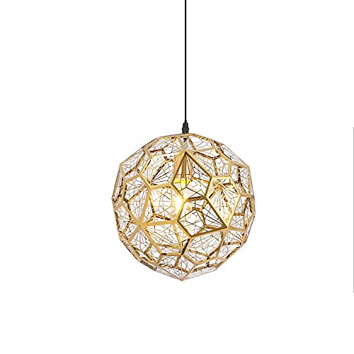 Lustre créatif moderne et sphérique chrome E27 pour cuisine
