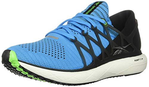 Reebok Floatride Run 2.0 Herren-Laufschuh, Größe XS, 22,9 cm, Mehrere (Helles Cyan/Schwarz/Solargrün), 46 EU