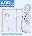 5 Subject Notebook College Ruled,80GSM Paper Thick Hardcover Spiral Notebook Lined Journal with Removable Dividers Tabs,400pages 8.5