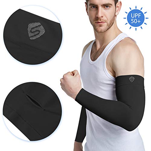 SHINYMOD Arm Sleeves for Men & Women Sun Protection Cooling Tattoo Cover Warmer