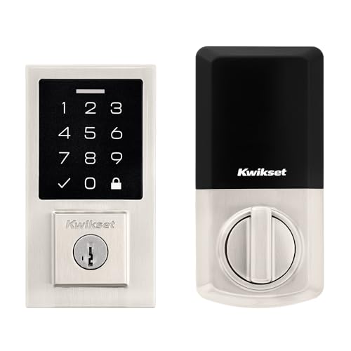 Kwikset SmartCode 270 Keyless Entry Electronic Touchpad Deadbolt Door Lock with Auto-Lock, Custom User Codes, Advanced Security in Satin Nickel Contemporary - image 1