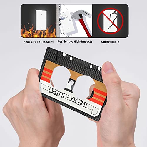Funny Retro Outlet Cover Wall Plate Decorative 1 Gang Duplex Receptacle Wallplates,Single Switch Plate Electrical Outlet Covers, Standard Size 4.50 X 2.76 Inch Mixtape Cassette #TOP4