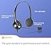 Arama Cell Phone Headset w/Lightweight Secure-Fit Headband, Pro Noise Canceling Mic and in-line Controls, 3.5mm Wired Headphones for iPhone, Samsung, LG, HTC, BlackBerry Mobile Phone and iPad Tablet